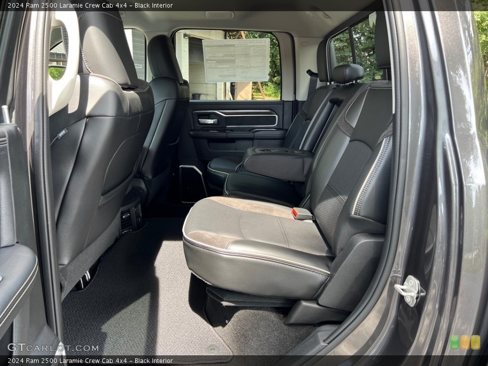 Black Interior Rear Seat for the 2024 Ram 2500 Laramie Crew Cab 4x4 #146471321