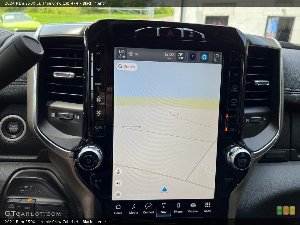 Black Interior Navigation for the 2024 Ram 2500 Laramie Crew Cab 4x4 #146471348