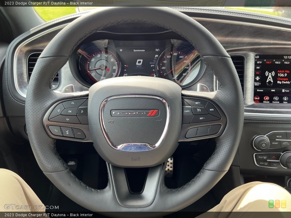 Black Interior Steering Wheel for the 2023 Dodge Charger R/T Daytona #146471432