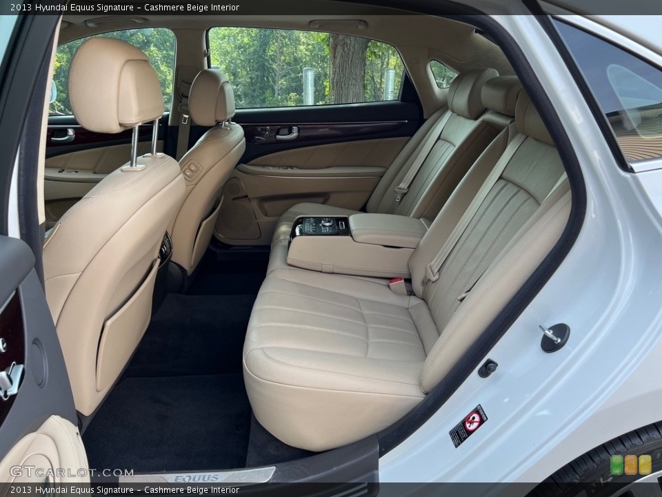 Cashmere Beige Interior Rear Seat for the 2013 Hyundai Equus Signature #146471977
