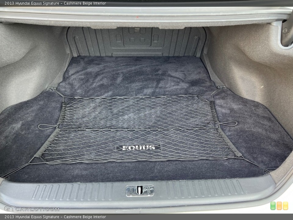 Cashmere Beige Interior Trunk for the 2013 Hyundai Equus Signature #146472064
