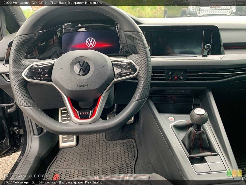 Titan Black/Scalepaper Plaid Interior Dashboard for the 2022 Volkswagen Golf GTI S #146472175