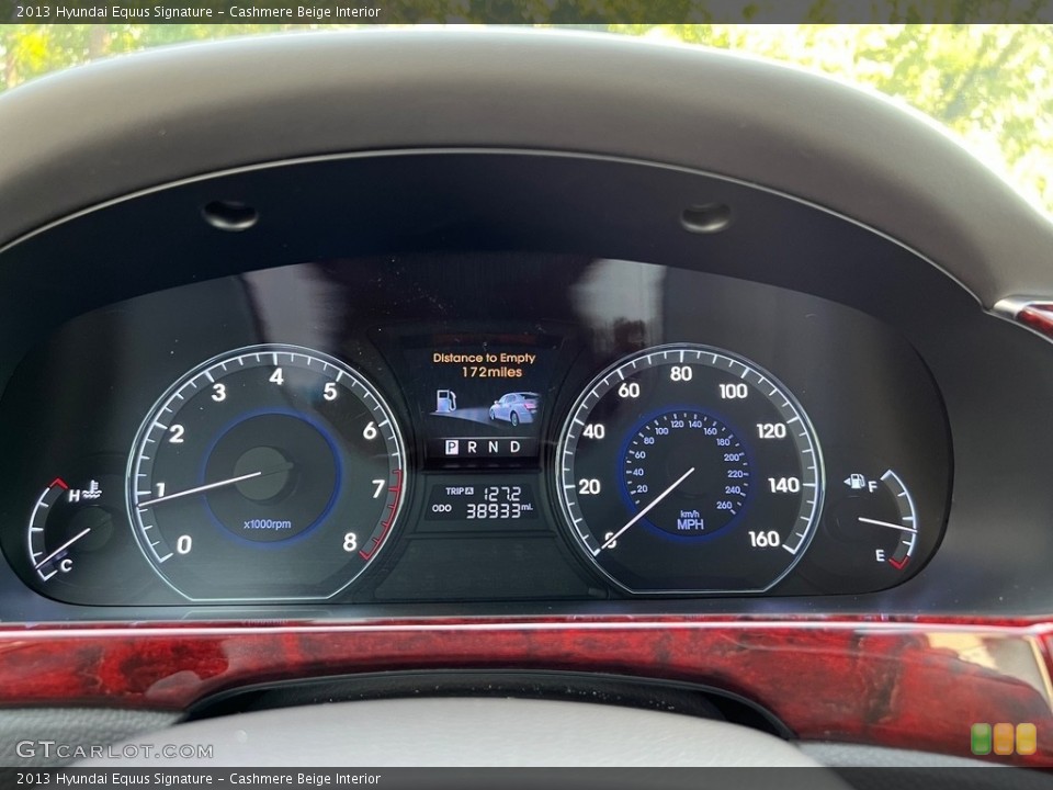 Cashmere Beige Interior Gauges for the 2013 Hyundai Equus Signature #146472240