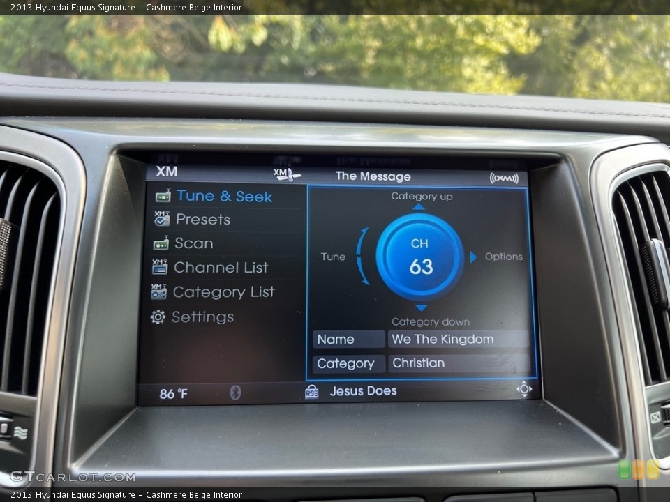 Cashmere Beige Interior Controls for the 2013 Hyundai Equus Signature #146472263