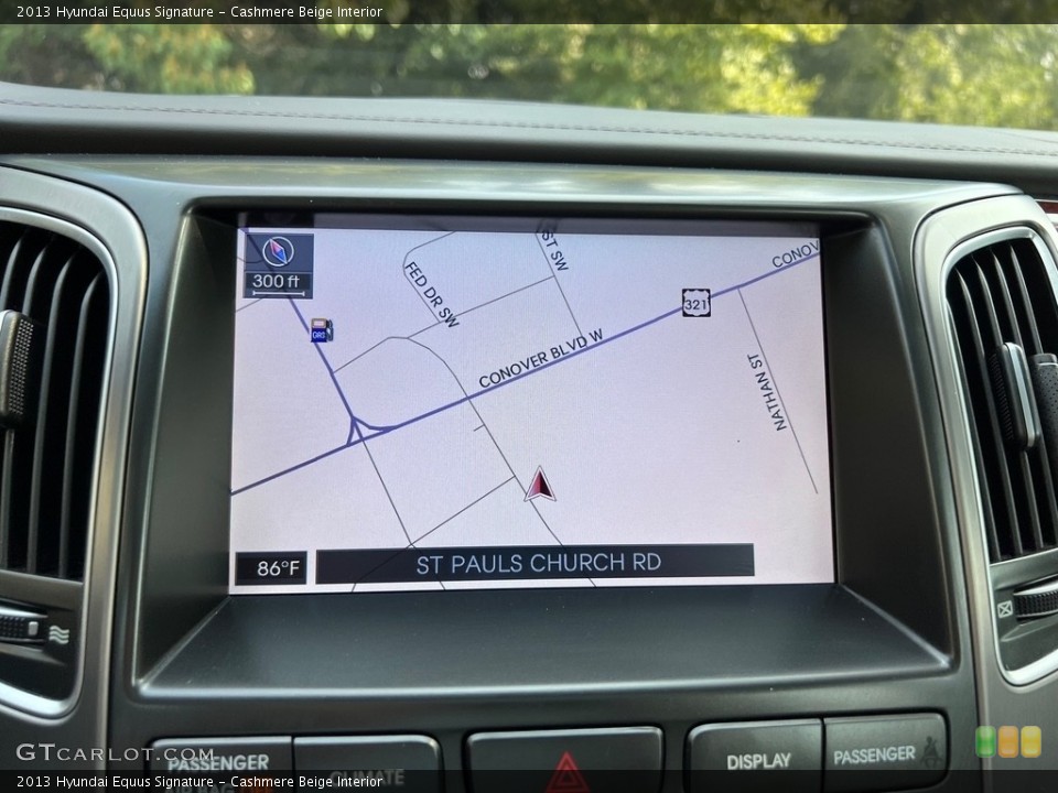 Cashmere Beige Interior Navigation for the 2013 Hyundai Equus Signature #146472283