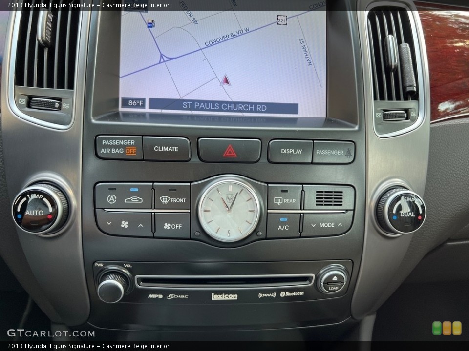 Cashmere Beige Interior Controls for the 2013 Hyundai Equus Signature #146472334