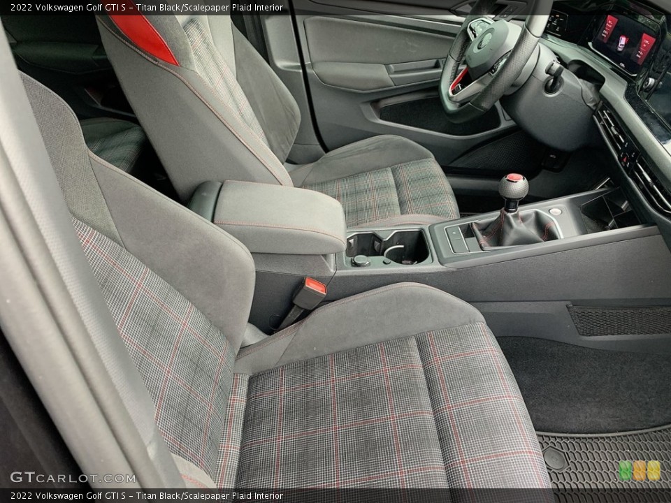 Titan Black/Scalepaper Plaid 2022 Volkswagen Golf GTI Interiors