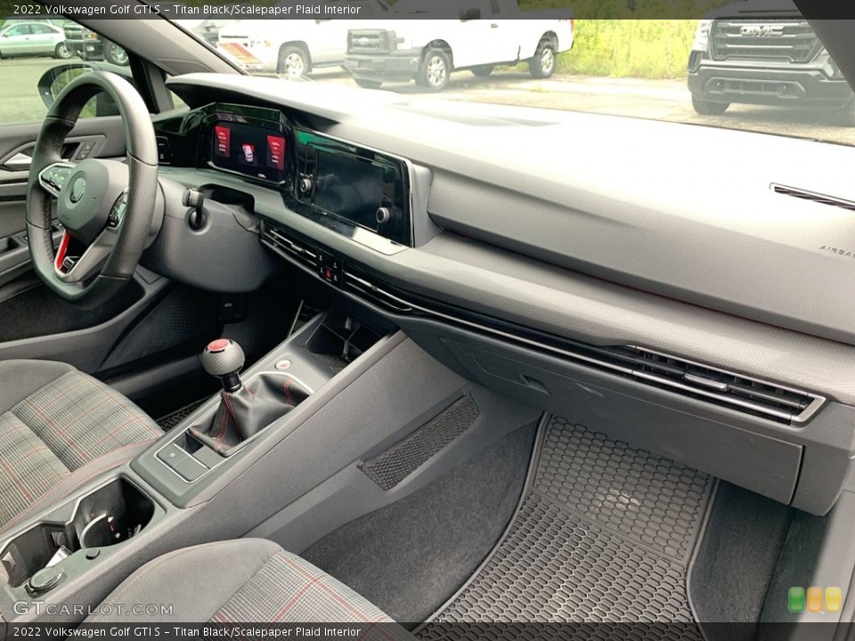 Titan Black/Scalepaper Plaid Interior Dashboard for the 2022 Volkswagen Golf GTI S #146472424