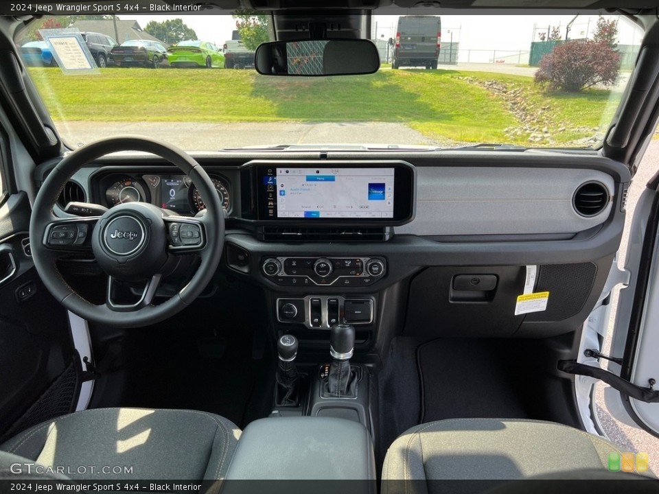 Black Interior Dashboard for the 2024 Jeep Wrangler Sport S 4x4 #146472796