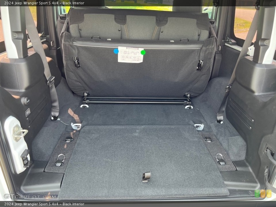 Black Interior Trunk for the 2024 Jeep Wrangler Sport S 4x4 #146472946