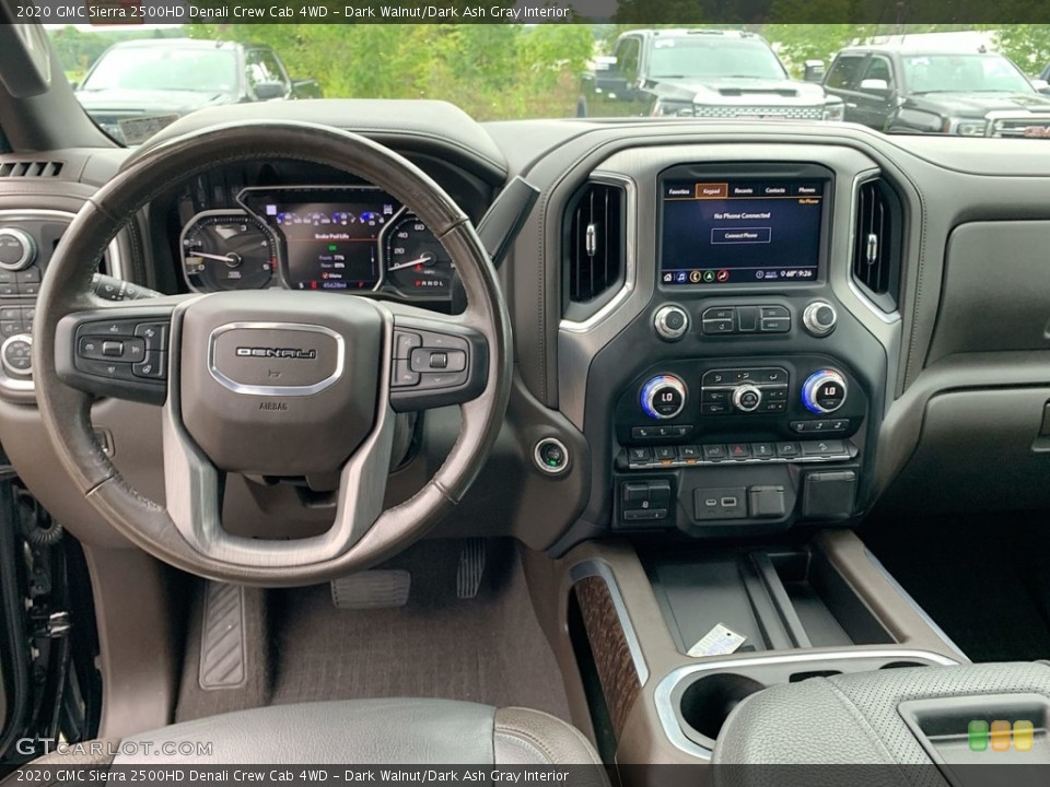 Dark Walnut/Dark Ash Gray Interior Dashboard for the 2020 GMC Sierra 2500HD Denali Crew Cab 4WD #146473007