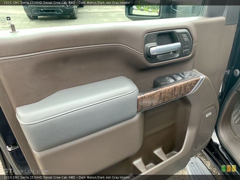 Dark Walnut/Dark Ash Gray Interior Door Panel for the 2020 GMC Sierra 2500HD Denali Crew Cab 4WD #146473057