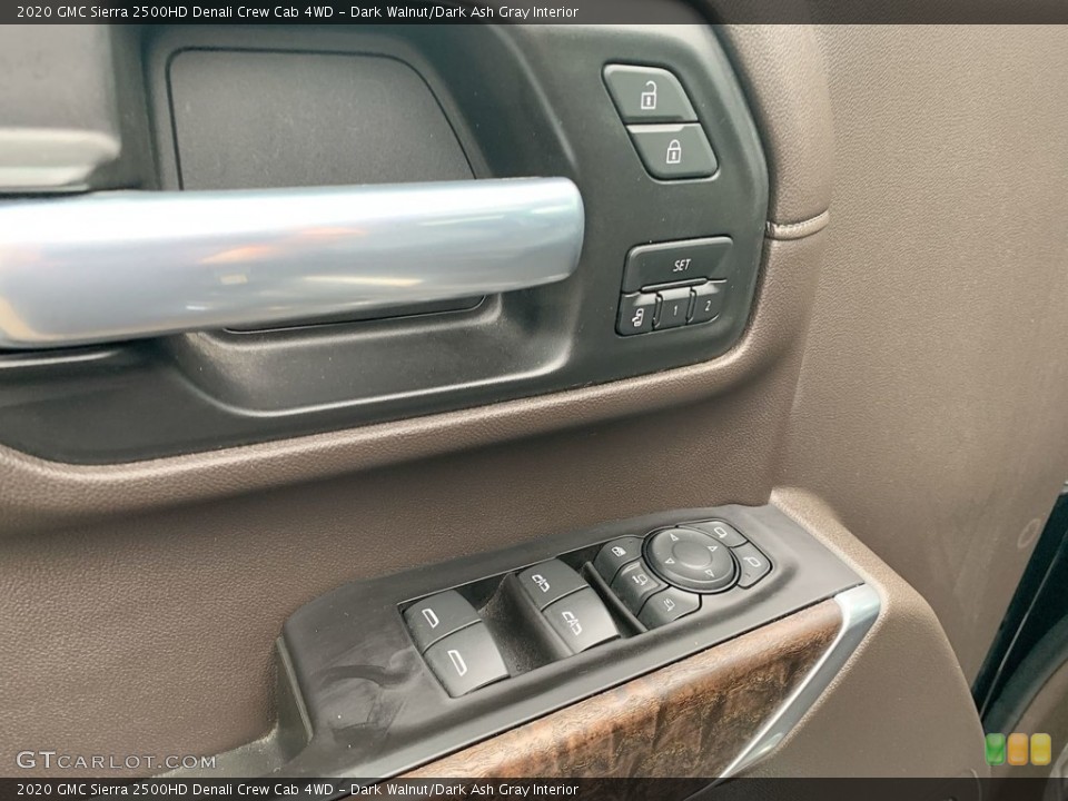 Dark Walnut/Dark Ash Gray Interior Door Panel for the 2020 GMC Sierra 2500HD Denali Crew Cab 4WD #146473081