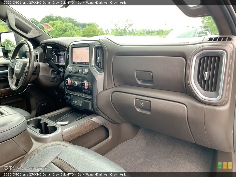 Dark Walnut/Dark Ash Gray Interior Dashboard for the 2020 GMC Sierra 2500HD Denali Crew Cab 4WD #146473228