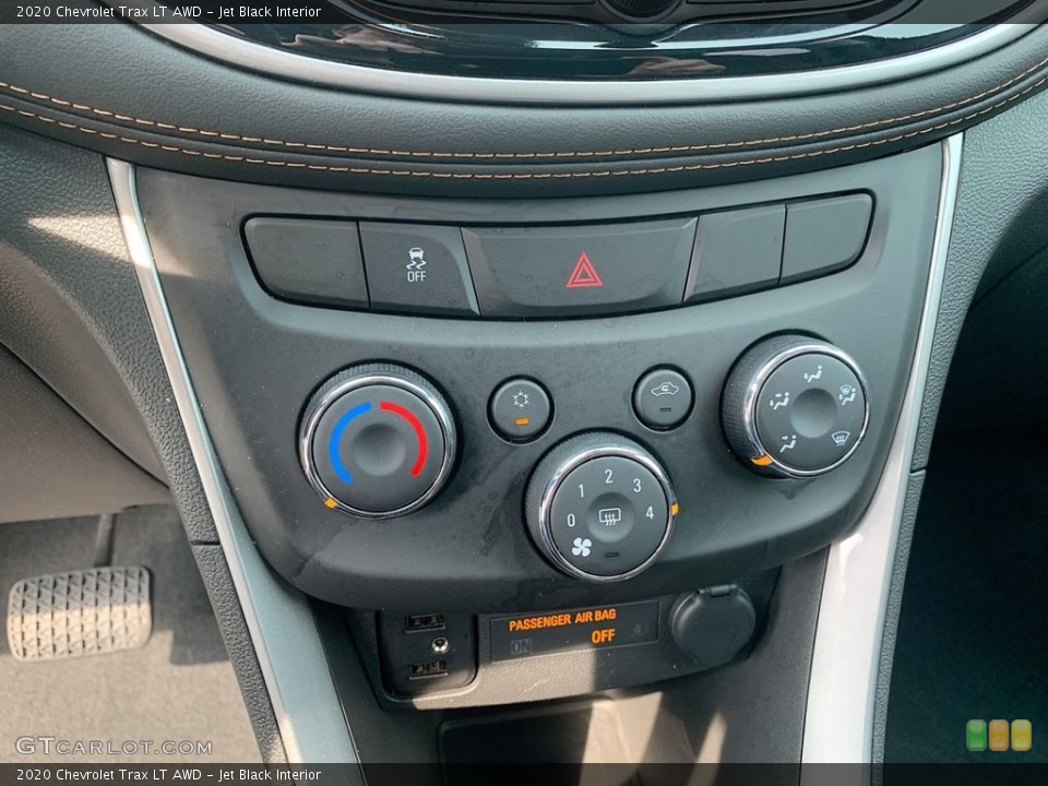 Jet Black Interior Controls for the 2020 Chevrolet Trax LT AWD #146474425