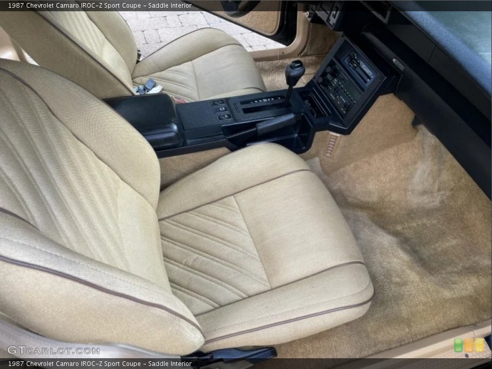 Saddle 1987 Chevrolet Camaro Interiors