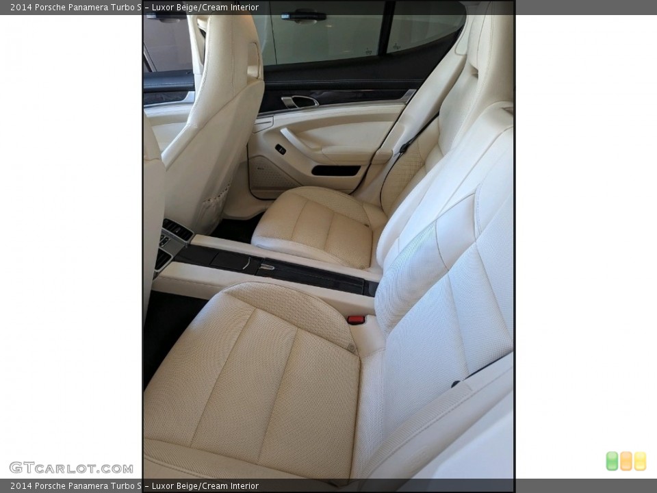 Luxor Beige/Cream Interior Rear Seat for the 2014 Porsche Panamera Turbo S #146475088