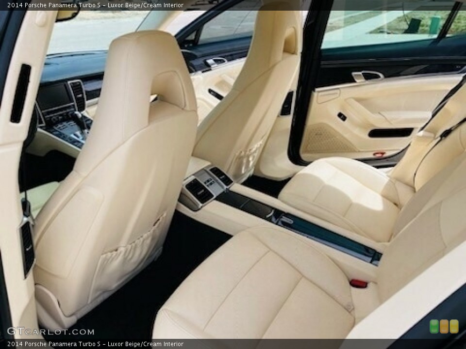Luxor Beige/Cream Interior Rear Seat for the 2014 Porsche Panamera Turbo S #146475226