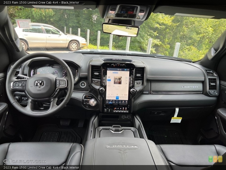 Black Interior Dashboard for the 2023 Ram 1500 Limited Crew Cab 4x4 #146475422