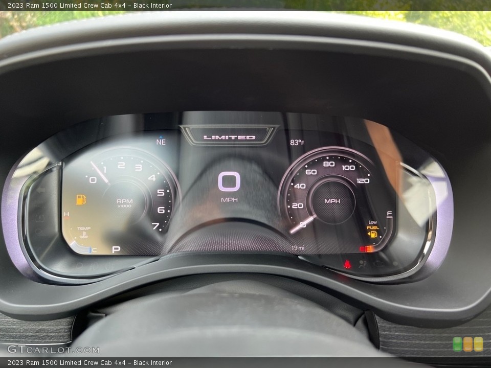 Black Interior Gauges for the 2023 Ram 1500 Limited Crew Cab 4x4 #146475586