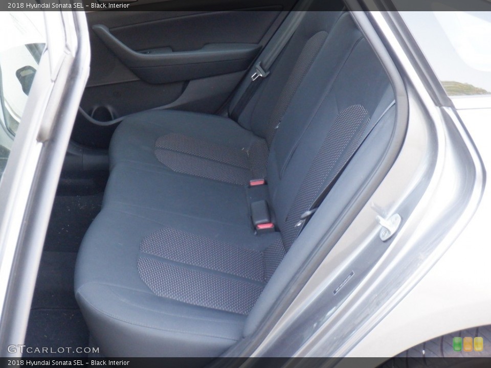 Black Interior Rear Seat for the 2018 Hyundai Sonata SEL #146475619