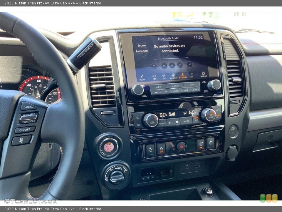 Black Interior Controls for the 2023 Nissan Titan Pro-4X Crew Cab 4x4 #146478420