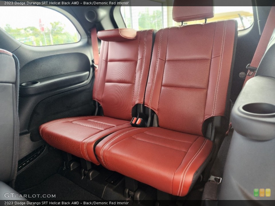 Black/Demonic Red Interior Rear Seat for the 2023 Dodge Durango SRT Hellcat Black AWD #146478429