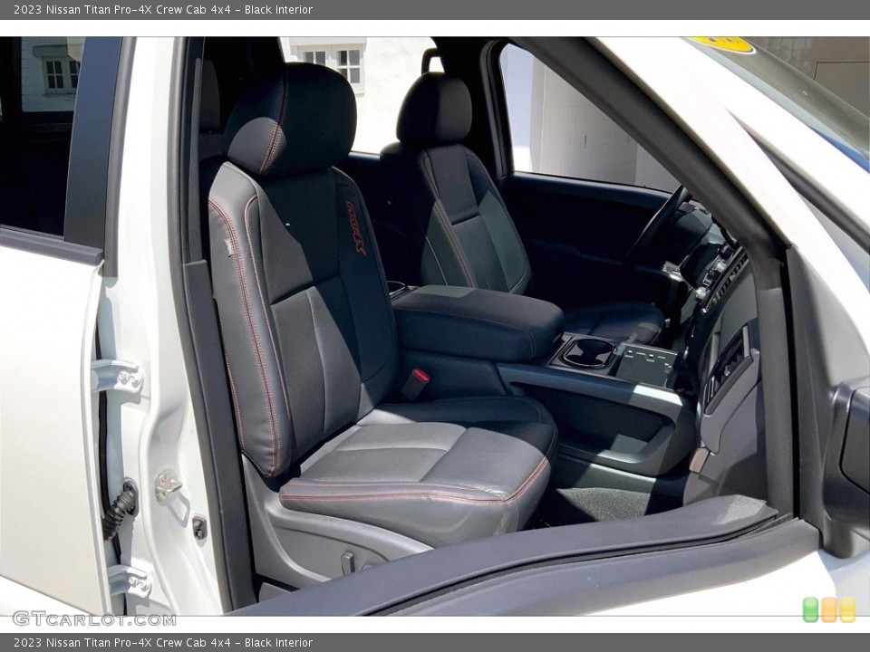 Black Interior Front Seat for the 2023 Nissan Titan Pro-4X Crew Cab 4x4 #146478438