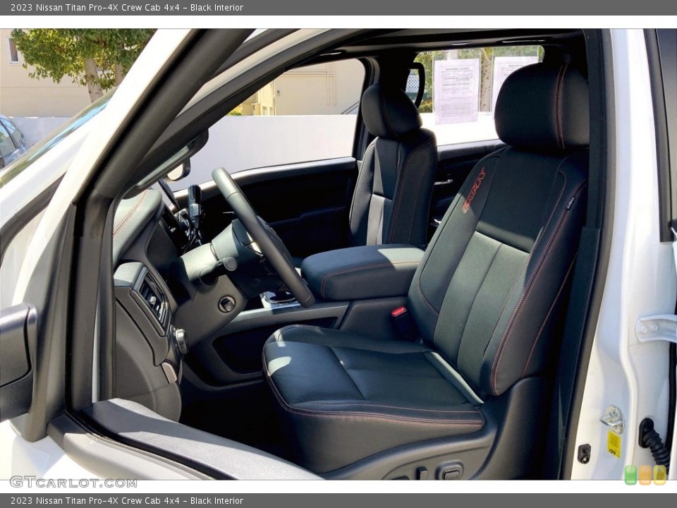 Black Interior Front Seat for the 2023 Nissan Titan Pro-4X Crew Cab 4x4 #146478633