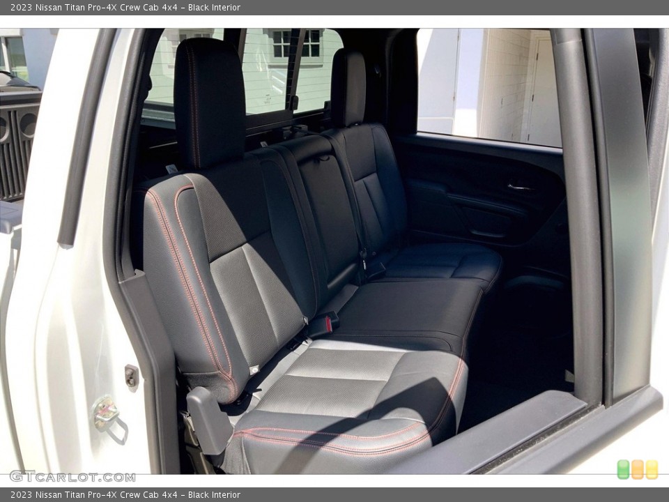 Black Interior Rear Seat for the 2023 Nissan Titan Pro-4X Crew Cab 4x4 #146478648
