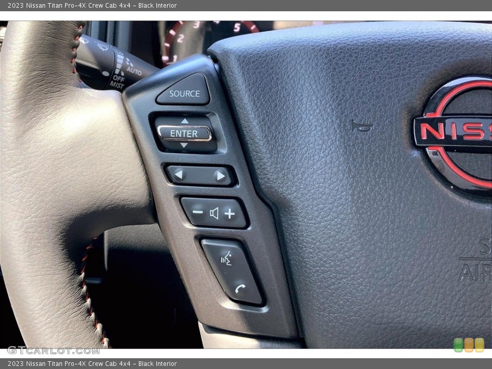 Black Interior Steering Wheel for the 2023 Nissan Titan Pro-4X Crew Cab 4x4 #146478684