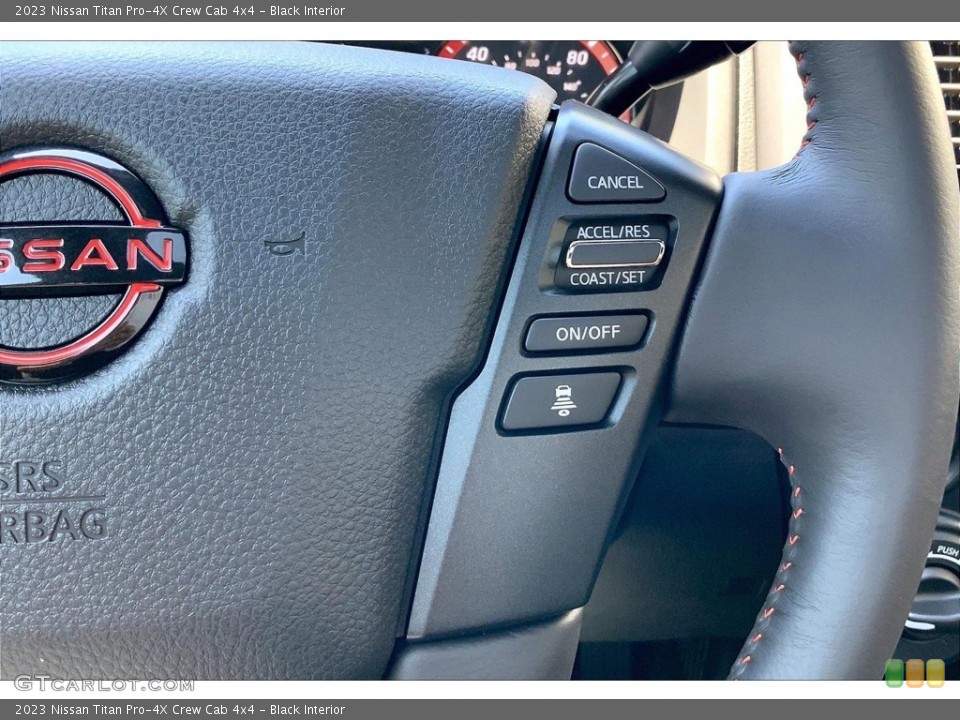 Black Interior Steering Wheel for the 2023 Nissan Titan Pro-4X Crew Cab 4x4 #146478699
