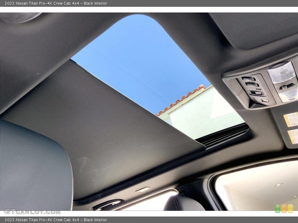 Black Interior Sunroof for the 2023 Nissan Titan Pro-4X Crew Cab 4x4 #146478747