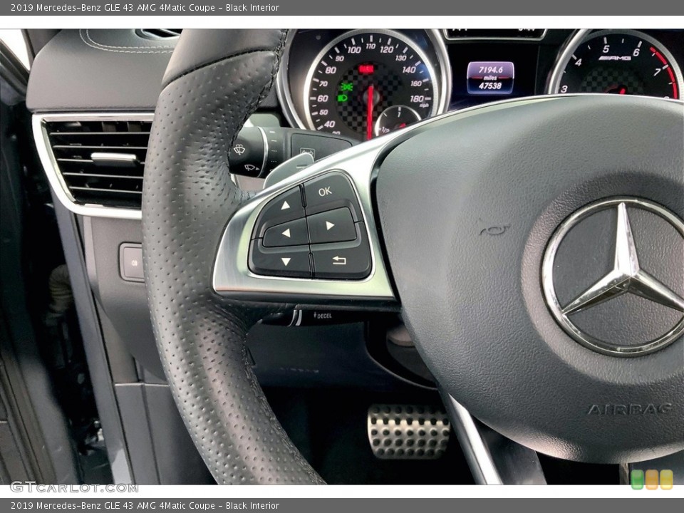 Black Interior Steering Wheel for the 2019 Mercedes-Benz GLE 43 AMG 4Matic Coupe #146479797