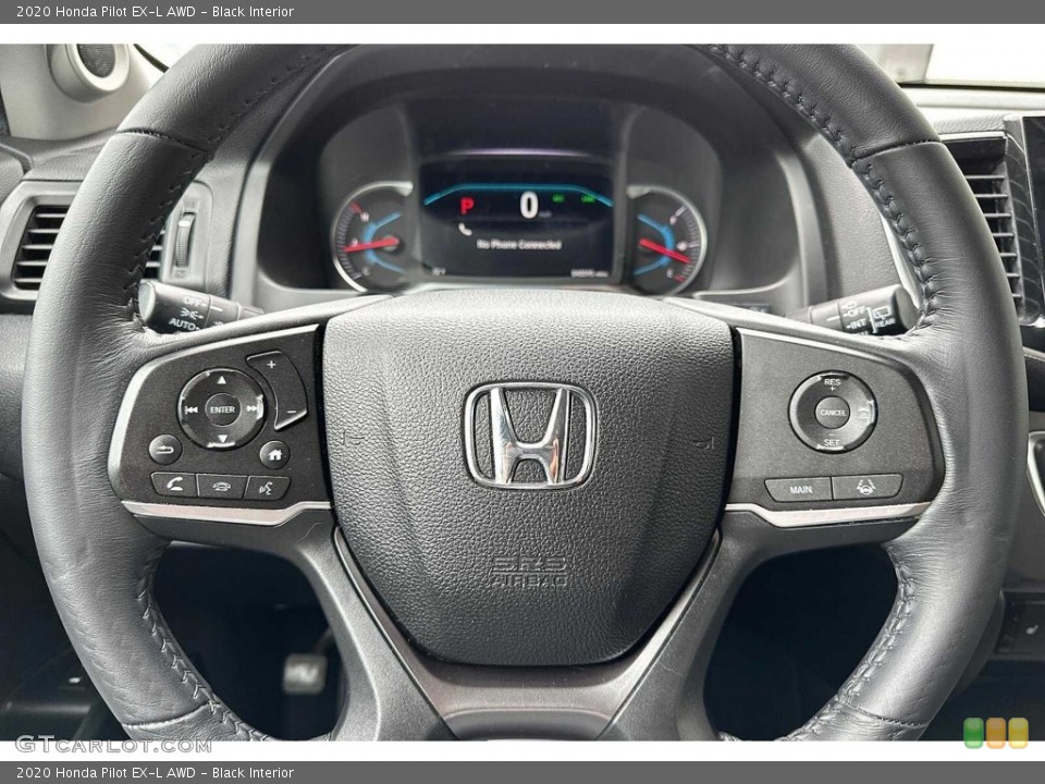 Black Interior Steering Wheel for the 2020 Honda Pilot EX-L AWD #146481865