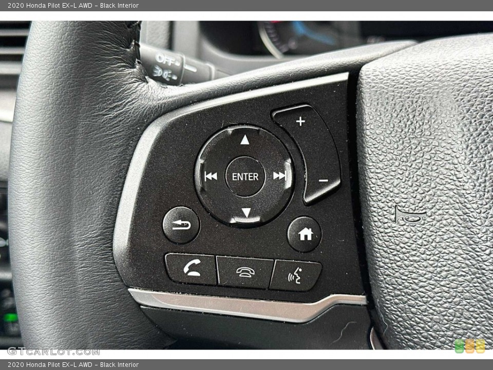 Black Interior Steering Wheel for the 2020 Honda Pilot EX-L AWD #146481889