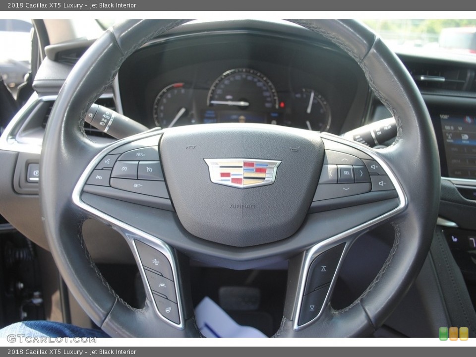 Jet Black Interior Steering Wheel for the 2018 Cadillac XT5 Luxury #146482075
