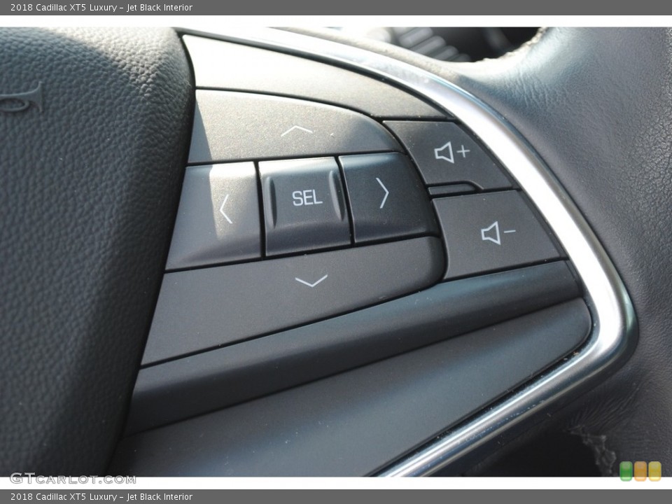 Jet Black Interior Steering Wheel for the 2018 Cadillac XT5 Luxury #146482146