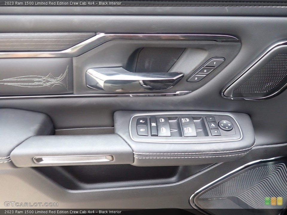 Black Interior Door Panel for the 2023 Ram 1500 Limited Red Edition Crew Cab 4x4 #146482826