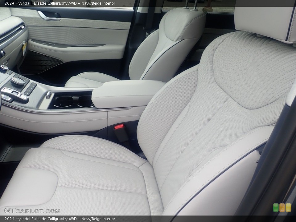 Navy/Beige Interior Front Seat for the 2024 Hyundai Palisade Calligraphy AWD #146482987
