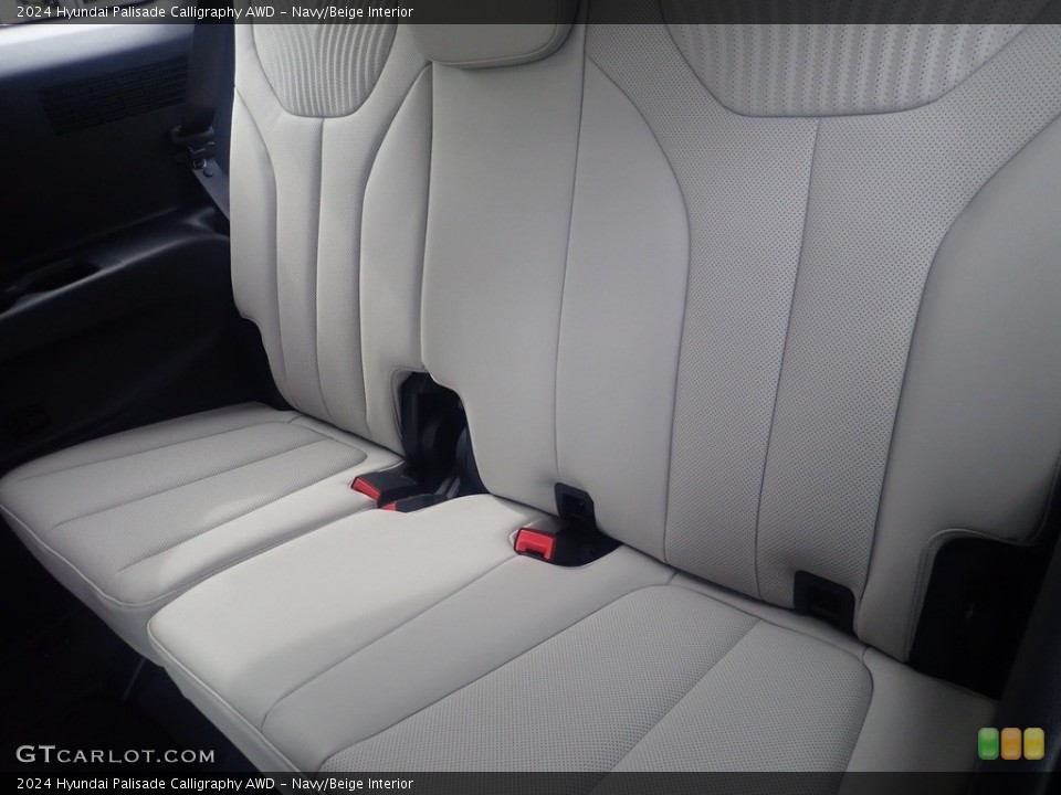 Navy/Beige Interior Rear Seat for the 2024 Hyundai Palisade Calligraphy AWD #146483024