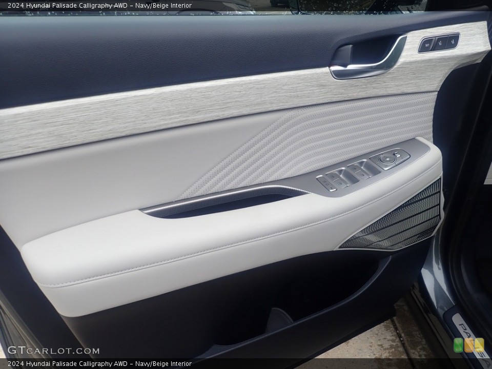 Navy/Beige Interior Door Panel for the 2024 Hyundai Palisade Calligraphy AWD #146483057