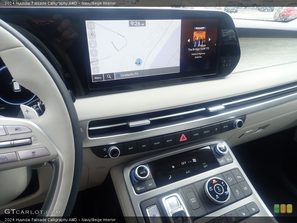 Navy/Beige Interior Controls for the 2024 Hyundai Palisade Calligraphy AWD #146483116