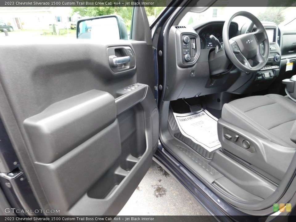 Jet Black Interior Front Seat for the 2023 Chevrolet Silverado 1500 Custom Trail Boss Crew Cab 4x4 #146483306