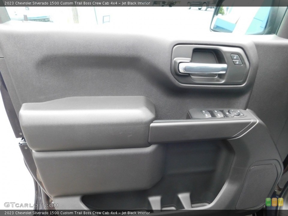 Jet Black Interior Door Panel for the 2023 Chevrolet Silverado 1500 Custom Trail Boss Crew Cab 4x4 #146483330