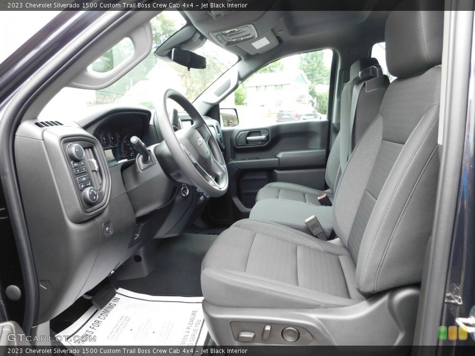 Jet Black Interior Front Seat for the 2023 Chevrolet Silverado 1500 Custom Trail Boss Crew Cab 4x4 #146483413