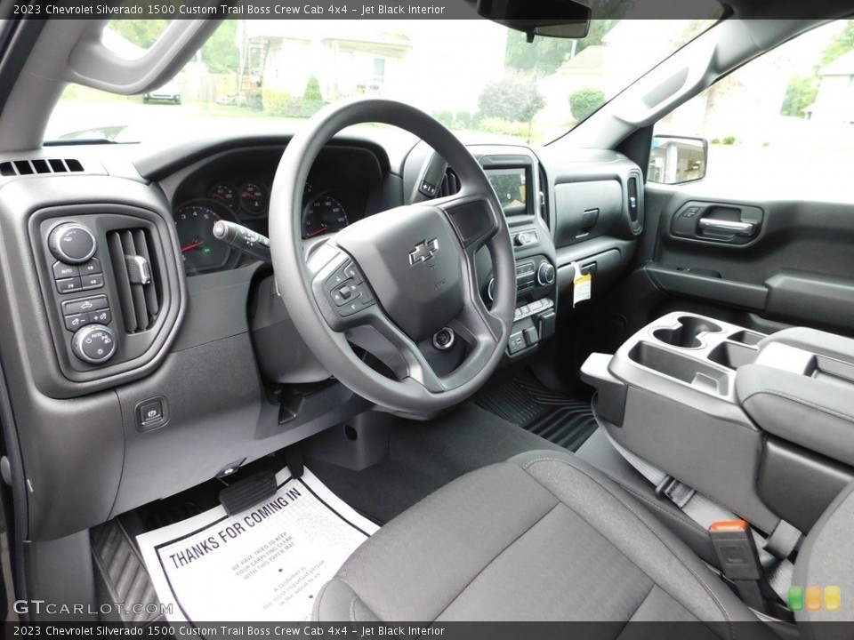 Jet Black Interior Front Seat for the 2023 Chevrolet Silverado 1500 Custom Trail Boss Crew Cab 4x4 #146483436