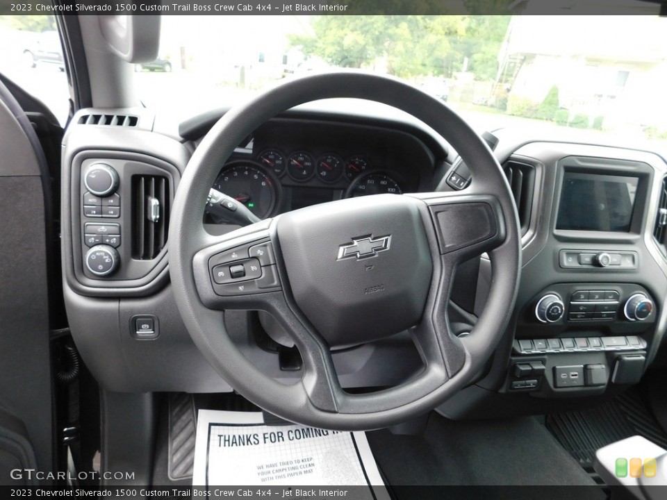 Jet Black Interior Dashboard for the 2023 Chevrolet Silverado 1500 Custom Trail Boss Crew Cab 4x4 #146483457