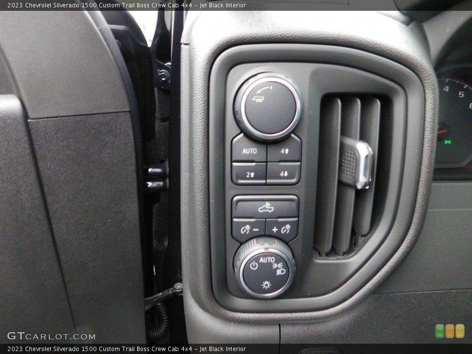 Jet Black Interior Controls for the 2023 Chevrolet Silverado 1500 Custom Trail Boss Crew Cab 4x4 #146483539