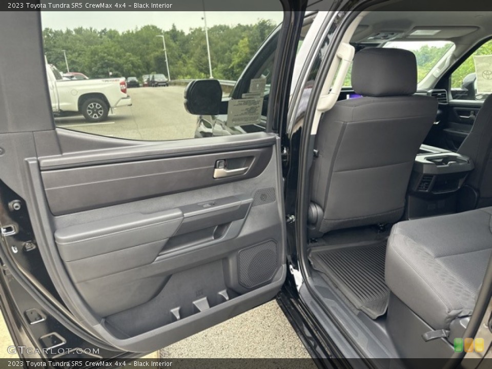Black Interior Rear Seat for the 2023 Toyota Tundra SR5 CrewMax 4x4 #146483573